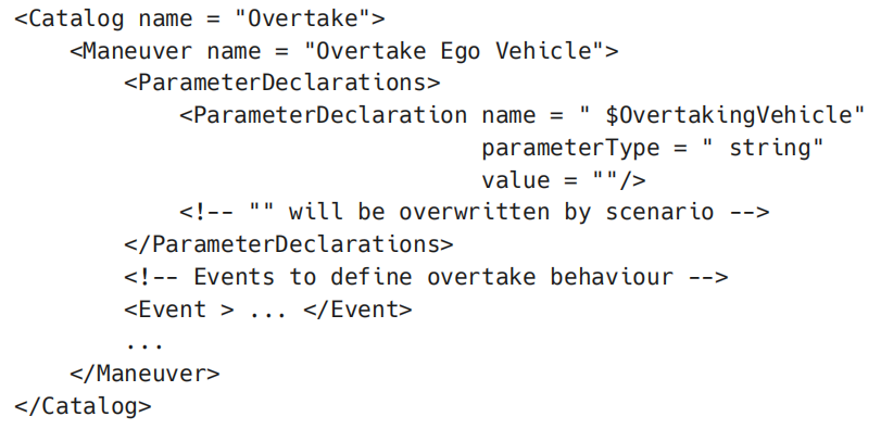 Maneuver XML 代码