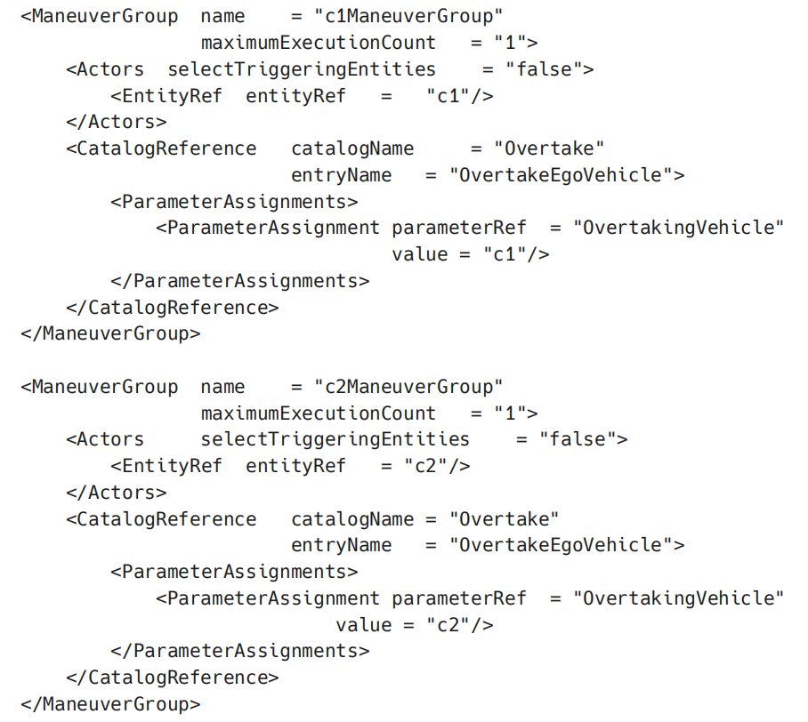 Maneuver2 XML 代码